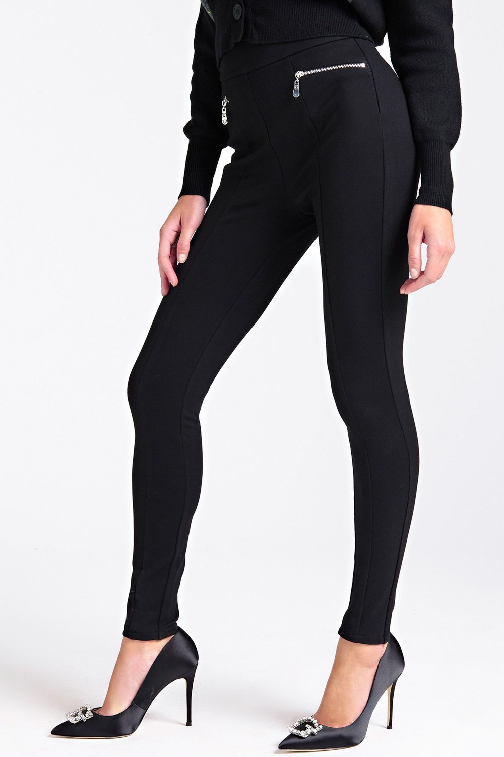GUESS Leggings - Ponte and Faux Leather