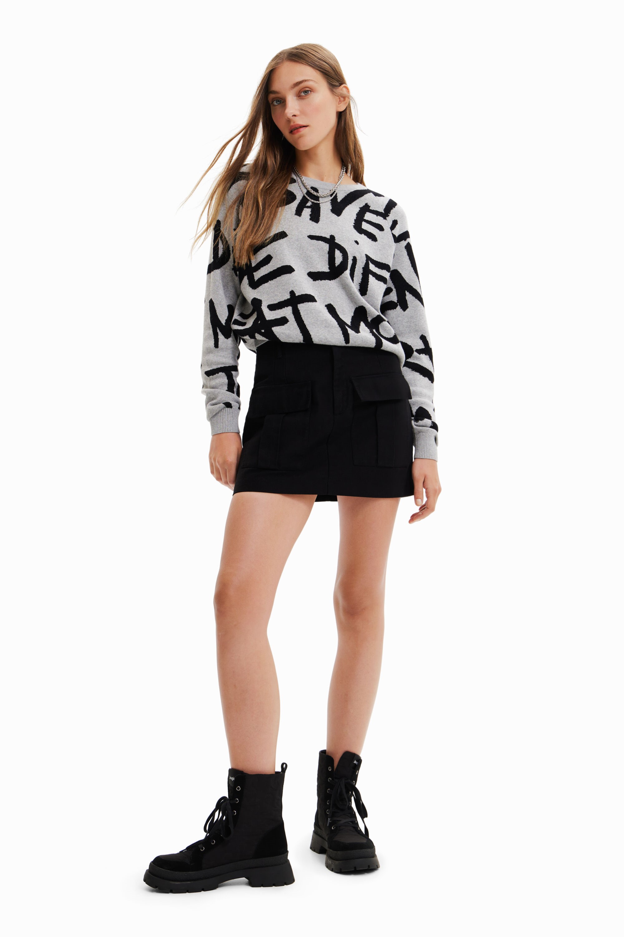 Desigual pulóver - UD4867010 - 2. kép