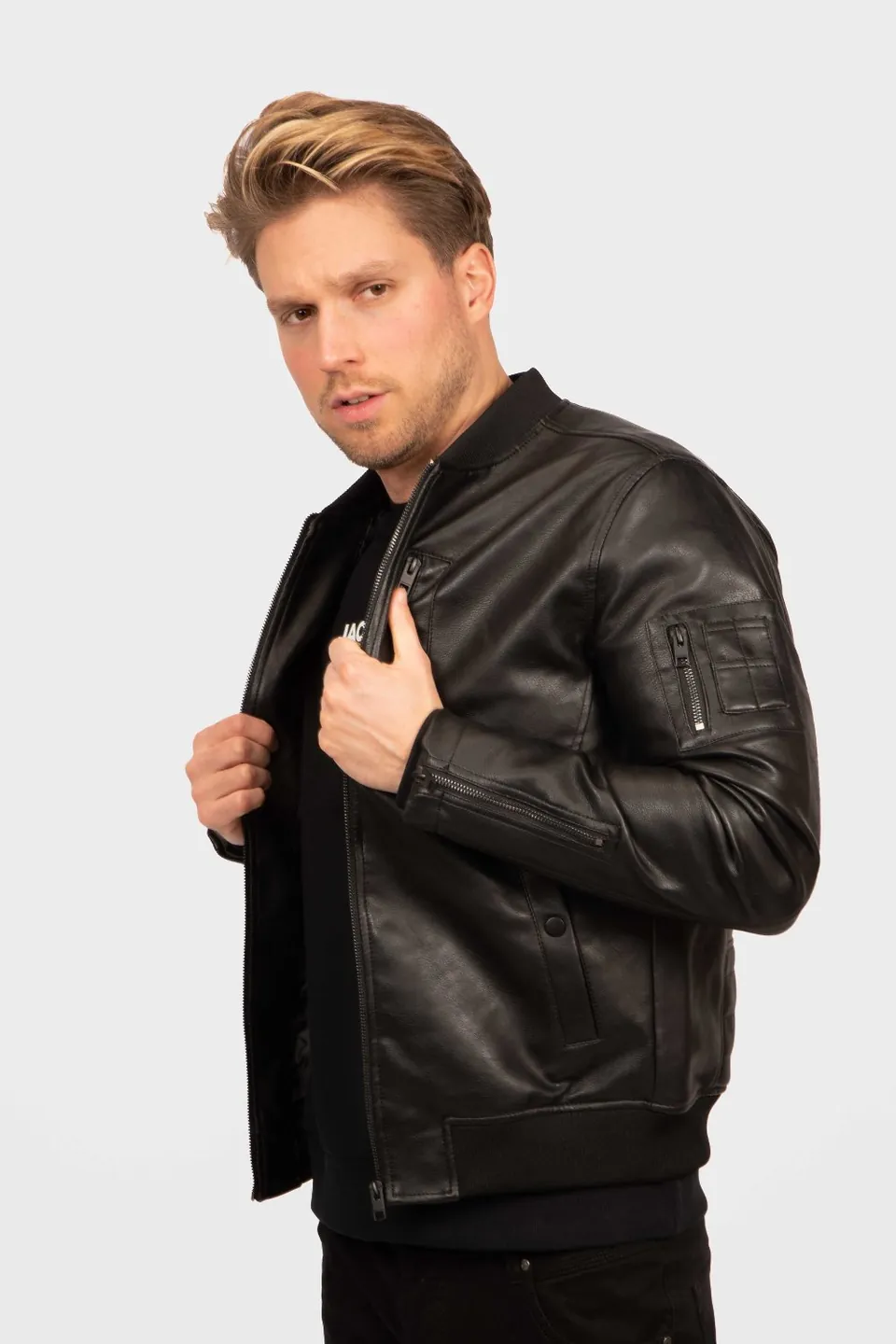 Jack & Jones Bőrkabát, 2. fotó