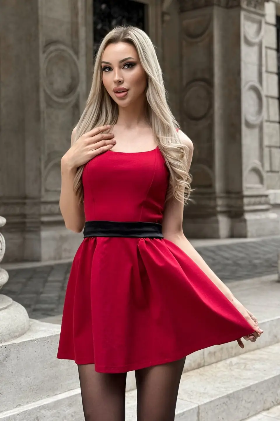 MandO Bow Muse Red ruha, 3. fotó